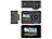 Somikon UHD-Action-Cam mit 2 Displays, WLAN und Sony-Bildsensor, IPX8 Somikon Wasserdichte UHD-Action-Cams mit Webcam-Funktion