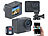 Somikon UHD-Action-Cam mit WLAN, Sony-Sensor, wasserdicht ohne Gehäuse, IPX8 Somikon UHD-Action-Cams