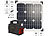Solar Generator Camping: revolt Powerbank & Solar-Konverter mit 20-Watt-Solarpanel, 114 Ah, bis 600 W