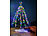Lunartec Christbaum-Überwurf-Lichterkette, 240 RGBW-LEDs, Bluetooth & App, IP44 Lunartec Weihnachtsbaum-Überwurf-Lichterketten mit Bluetooth & App-Steuerung