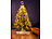 Lunartec Christbaum-Überwurf-Lichterkette, 320 RGBW-LEDs, Bluetooth & App, IP44 Lunartec Weihnachtsbaum-Überwurf-Lichterketten mit Bluetooth & App-Steuerung