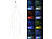 Lunartec Christbaum-Überwurf-Lichterkette, 240 bunte LEDs, 6 Girlanden, je 4 m Lunartec