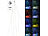 Lunartec Christbaum-Überwurf-Lichterkette, 240 bunte LEDs, 6 Girlanden, je 4 m Lunartec