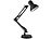 Lunartec Retro-Schreibtischlampe mit 2 Gelenk-Armen, für E14-Lampe bis 60 Watt Lunartec Retro-Schreibtischlampen
