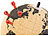 infactory Drehbarer Kork-Globus mit 10 Pins zum Markieren, Ø 15 cm infactory Kork-Globusse mit Markierungs-Pins
