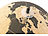 infactory Drehbarer Kork-Globus mit 10 Pins zum Markieren, Ø 15 cm infactory