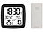 infactory Digitaler Funkwecker mit Dual-Alarm, Thermometer, Außensensor, Datum infactory 