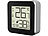 infactory 2er-Set Thermo-/Hygrometer & Datenlogger mit Uhr, Bluetooth, App infactory Thermo-/Hygrometer & Datenlogger mit App-Auswertung