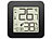 infactory 2er-Set Thermo-/Hygrometer & Datenlogger mit Uhr, Bluetooth, App infactory Thermo-/Hygrometer & Datenlogger mit App-Auswertung