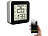 infactory Thermo-/Hygrometer & Datenlogger mit Uhr, LCD-Display, Bluetooth, App infactory Thermo-/Hygrometer & Datenlogger mit App-Auswertung