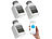 PEARL 3er-Set Programmierbares Heizkörper-Thermostat mit Bluetooth & App PEARL Programmierbare Heizkörperthermostate mit Bluetooth