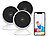 7links 3er-Set Full-HD-IP-Überwachungskamera, Nachtsicht, komp. zu Echo Show 7links WLAN-IP-Nachtsicht-Überwachungskameras & Babyphone für Echo Show