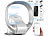 Ventilator ohne Rotor: Sichler Rotorloser 360°-Ventilator, WLAN, App, superleise, 26 Watt