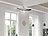 Sichler Haushaltsgeräte 2in1-WLAN-Deckenventilator & LED-Lampe, Sprachsteuerung, Timer,1000 lm Sichler Haushaltsgeräte Deckenventilatoren mit LED-Lampe, App und Sprachsteuerung