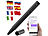 Callstel 2in1-Echtzeit-Übersetzer & Kugelschreiber für iOS, WLAN, 40 Sprachen