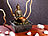 LED Zimmerbrunnen: infactory Beleuchteter Zimmerbrunnen mit Buddha