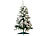 Weihnachtbaum: infactory Künstlicher Weihnachtsbaum im Schneedesign, 120 cm, 199 PVC-Spitzen