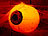 Lunartec Halloween LED-Echtwachs-Kerze im Augendesign Lunartec