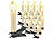 Lunartec 2er-Set LED-Weihnachtsbaum-Lichterketten, je 20 LED-Kerzen, IP44 Lunartec