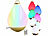 Lunartec RGB-Stimmungsleuchte, mit Fernbedienung, IP65 Lunartec LED-Stimmungsleuchten