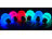 Lunartec Solar Lichterkette, 5 m, multicolor, 12 LEDs Glühbirnenform Lunartec