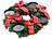 Adventskranz ohne Kerzen: Britesta Adventskranz mit rotem Schmuck, Ø 30 cm