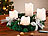 Britesta Adventskranz mit weißen LED-Kerzen, silbern geschmückt Britesta