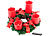 Tannenkränze LED-Kerzen: Britesta Adventskranz mit roten LED-Kerzen, rot geschmückt