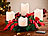 Britesta Adventskranz mit weißen LED-Kerzen, rot geschmückt Britesta Adventskränze mit LED-Kerzen
