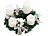 Britesta Adventskranz, silbern, 4 weiße LED-Kerzen mit bewegter Flamme Britesta