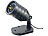 Lunartec Laser-Projektor mit 12 LEDs, 8 Licht-Effekte, Timer, Fernbed., IP65 Lunartec