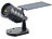 Lunartec Solar-Laser-Projektor mit Akku, Sternenregen-Lichteffekt, Timer, IP65 Lunartec