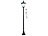 Kabellose Stehlampe: Royal Gardineer Solar-LED-Gartenlaterne, PIR-Sensor, Dämmerungssensor, 100 lm, 160 cm