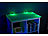 Lunartec LED-Glasbodenbeleuchtung mit Fernbedienung, 4 Klammern mit 12 RGB-LEDs Lunartec RGB-Glasbodenbeleuchtungen mit Fernbedienung