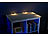 Lunartec LED-Glasbodenbeleuchtung mit Fernbedienung, 4 Klammern mit 12 RGB-LEDs Lunartec RGB-Glasbodenbeleuchtungen mit Fernbedienung