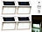 Treppen Solarleuchten: Lunartec 4er-Set Solar-LED-Wand- & Treppen-Leuchten für außen, Edelstahl, 20 lm