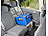 Lescars 2er-Set Premium-Kindersitz-Unterlage, 2 Netztaschen, Isofix-geeignet Lescars Autositz-Schutzunterlagen mit Netztaschen