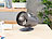 Sichler Haushaltsgeräte Designer-Objekt: Tischventilator im Turbinen-Look, Ø 15 cm, 33 W Sichler Haushaltsgeräte