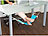 PEARL Fuß-Hängematte mit Echtholz-Stäben, zum Einhängen unterm Tisch, 60 cm PEARL