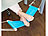 PEARL 2er-Set Fuß-Hängematten mit Echtholz-Stäben, zum Einhängen, 60 cm PEARL Fuß-Hängematten