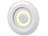 Lunartec 3er-Set superhelle COB-LED-Unterbauleuchten, Timer, 120lm, erweiterbar Lunartec LED-Unterbau-Leuchten mit Fernbedienung