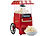 Popkornmaker: Rosenstein & Söhne Retro-Heißluft-Popcorn-Maschine, Miniatur-Rollwagen-Optik, 1.200 Watt