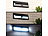 Luminea Solar-LED-Wandleuchte, Bewegungs-Sensor & Akku, 800 Lumen, 13,2 Watt Luminea Solar-LED-Wandlichter mit Nachtlicht-Funktion