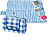 Picknickdecke: PEARL Fleece-Picknick-Decke mit wasserabweisender Unterseite, 200 x 175 cm