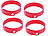 PEARL Größenverstellbares Anti-Mücken-Armband, 12er-Set (schwarz, rot, gelb) PEARL Anti-Mücken-Armbänder