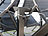 AGT Wetterfestes Stahlseil mit Vorhängeschloss, ummantelt, 3 m, Ø 0,4 cm AGT