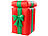 infactory Selbstaufblasender XXL Santa im Geschenk, 150 cm, animiert infactory Selbstaufblasende Weihnachtsmänner