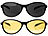 PEARL 2er-Set, Sonnen- & Nachtsichtbrille, polarisiert PEARL Sonnen- und Nachtsichtbrillen-Sets, polarisiert