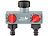 Royal Gardineer WLAN-Bewässerungscomputer mit 2 Dual-Ventilen, 2-fach-Wasserverteiler Royal Gardineer WLAN-Bewässerungscomputer mit Dual-Bewässerungs-Ventil und App