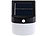 Lunartec 2er-Set LED-Solar-Wandleuchten mit PIR-Bewegungsmelder, 30 Lumen, 1 W Lunartec LED-Solar-Außenlampen mit PIR-Sensoren (tageslichtweiß)